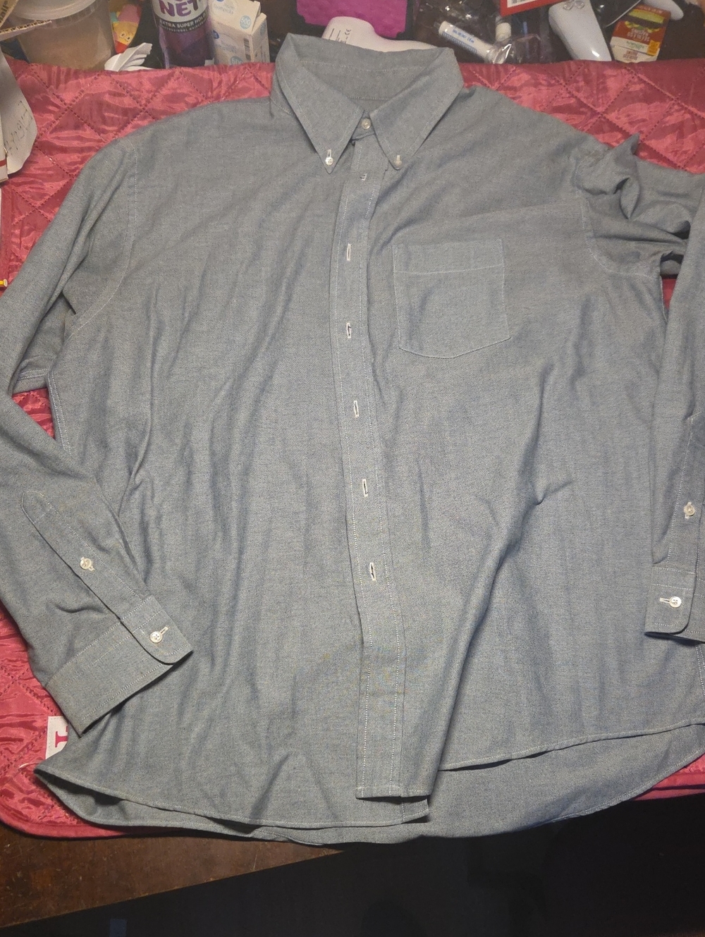 Arrow Men's Button-Down Dress Shirt in Heather Blue